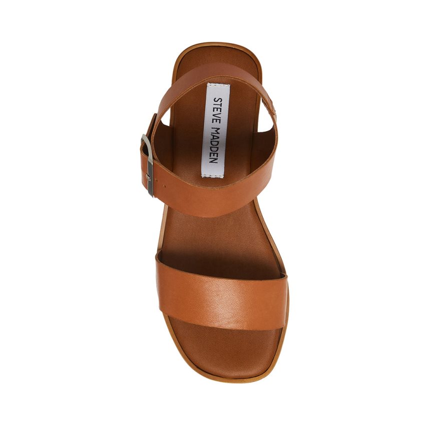 Sandalias de Plataforma Steve Madden Keenan Cuero Mujer Marrones | ES YJ2S09